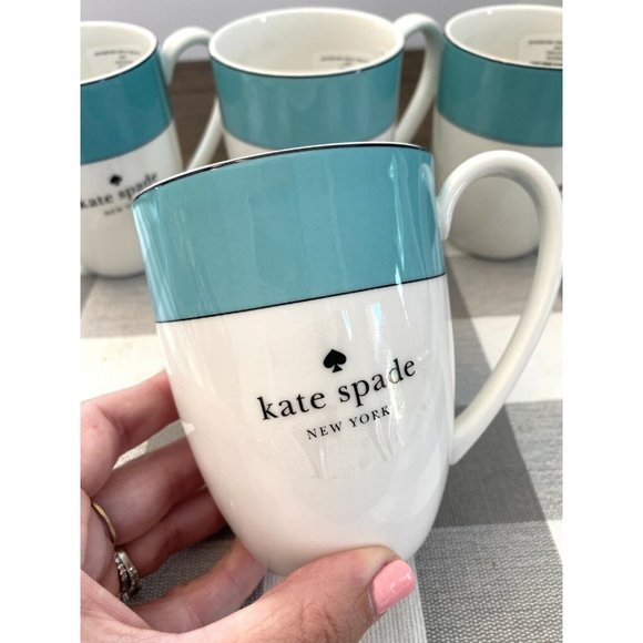 Kate Spade New York Rutherford Turquoise Mug Set